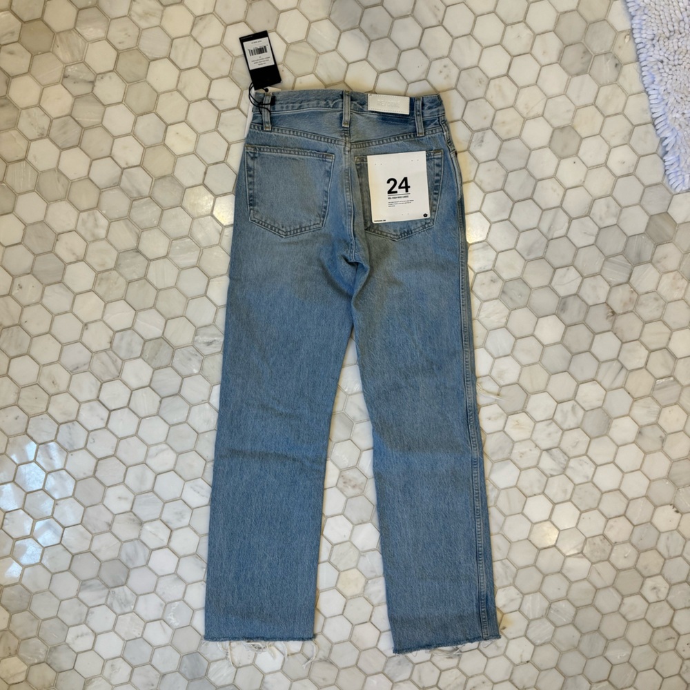RE/DONE 90s High Rise Rigid Loose Jeans size 24 - Picture 3 of 7